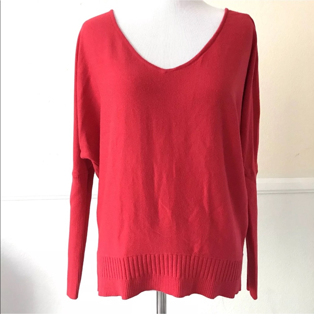 Victoria's Secret Red Cashmere Dolman Sweater
